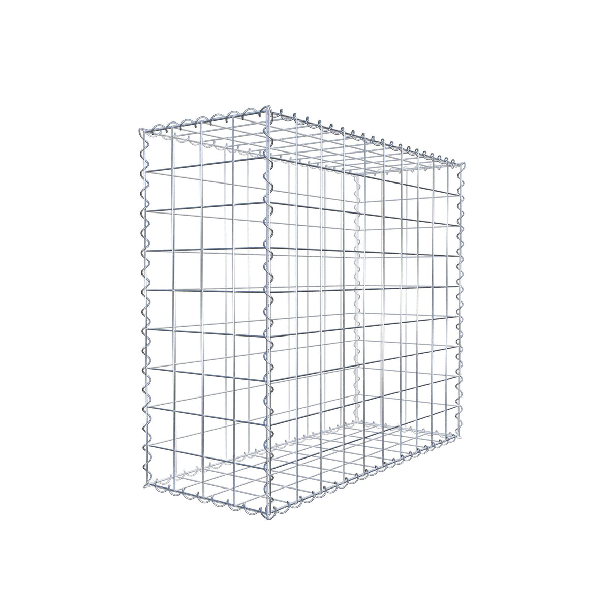Gabione 100 cm x 90 cm x 40 cm (L x H x T), Maschenweite 10 cm x 10 cm, Spirale