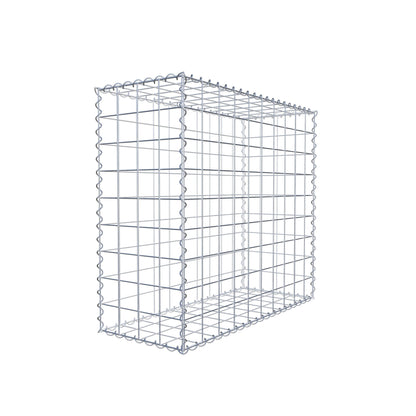 Gabione 100 cm x 90 cm x 40 cm (L x H x T), Maschenweite 10 cm x 10 cm, Spirale