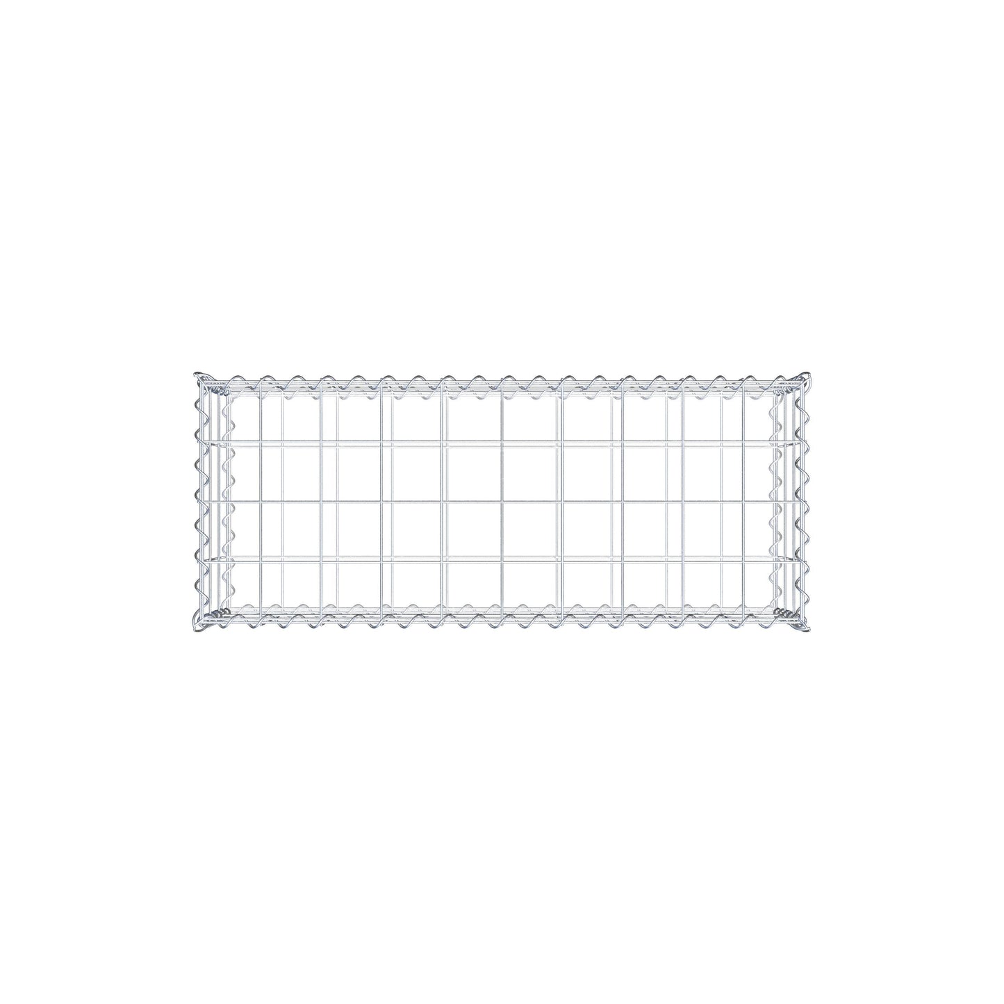 Gabion 100 cm x 30 cm x 40 cm (L x H x D), maskestørrelse 10 cm x 10 cm, spiral