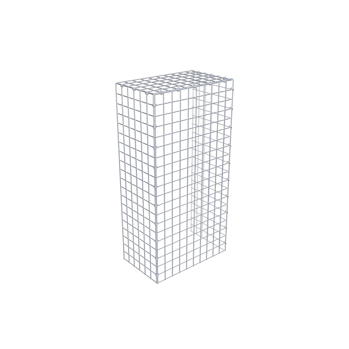 Type 4 oplegkorf 100 cm x 30 cm x 50 cm (L x H x D), maaswijdte 5 cm x 5 cm, C-ring