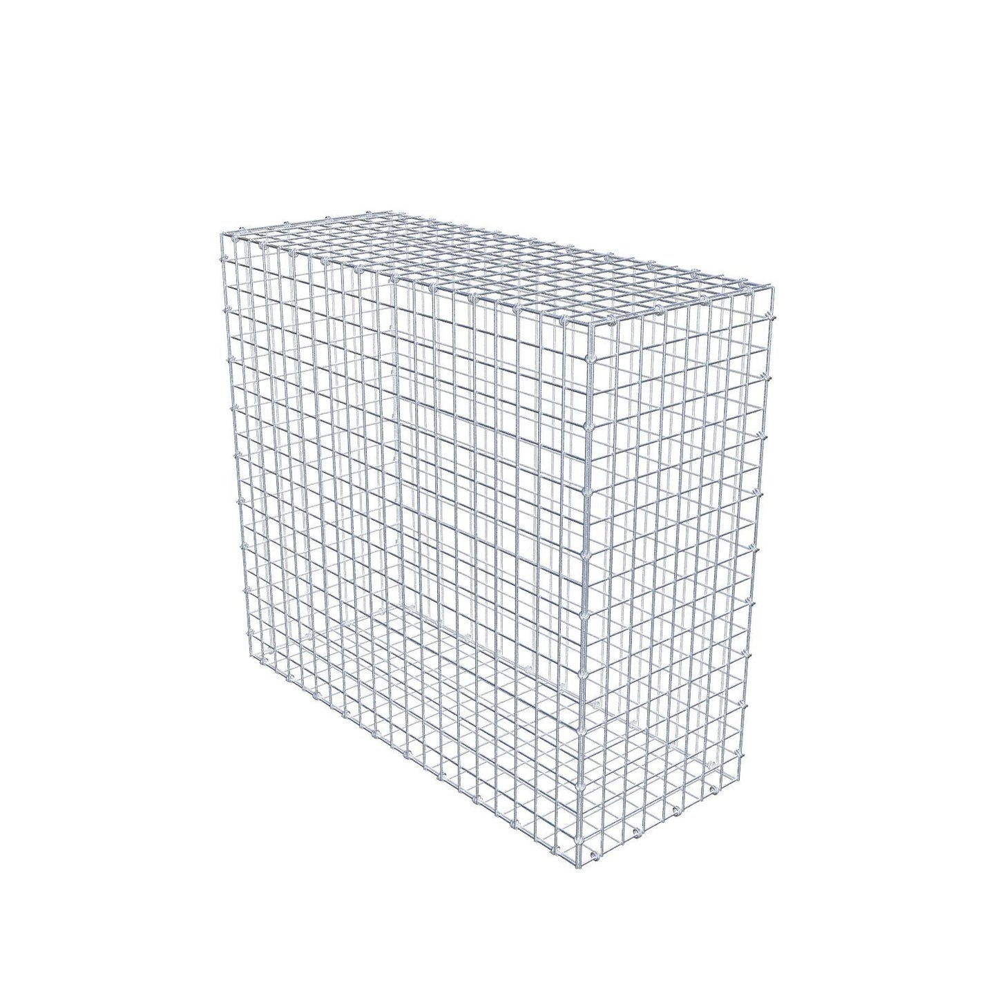 Gabbione 100 cm x 90 cm x 40 cm (L x H x P), maglia 5 x 5 cm, anello a spirale