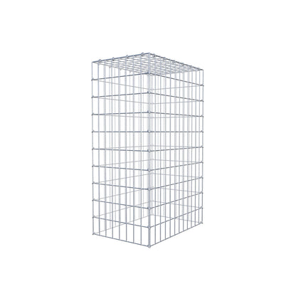 Monteret gabion type 3 100 cm x 60 cm x 40 cm (L x H x D), maskestørrelse 5 cm x 10 cm, C-ring