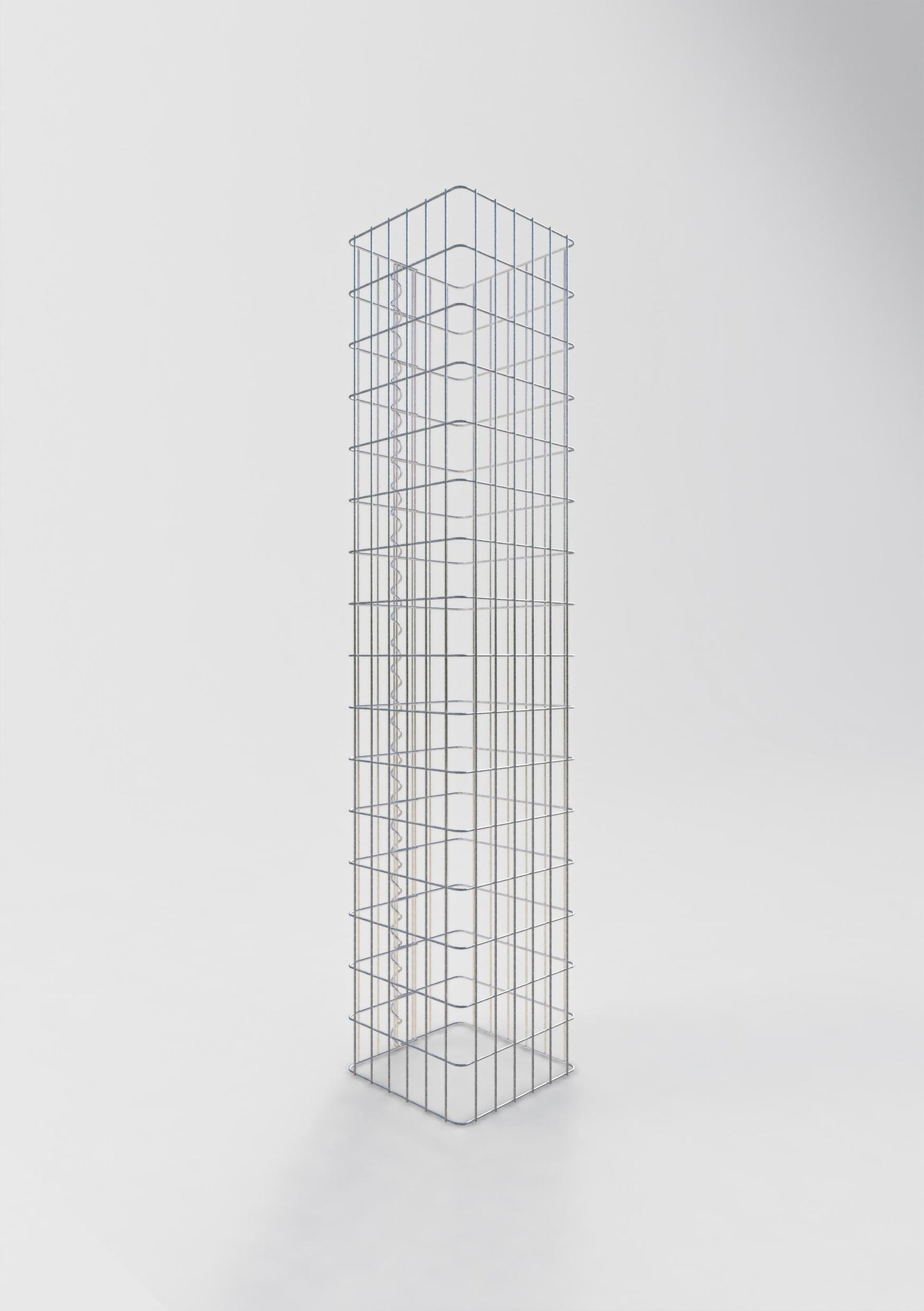 Gabionensäule eckig 32 cm x 32 cm, 160 cm Höhe, MW 5 cm x 5 cm