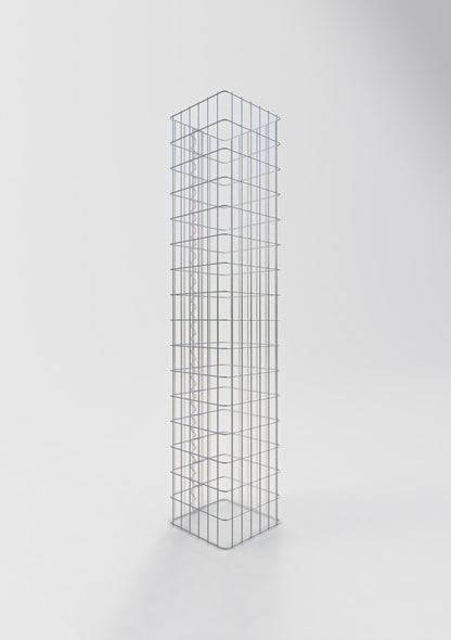 Gabionensäule eckig 32 cm x 32 cm, 160 cm Höhe, MW 5 cm x 5 cm