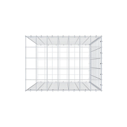 Type 2 oplegkorf 100 cm x 70 cm x 50 cm (L x H x D), maaswijdte 10 cm x 10 cm, C-ring