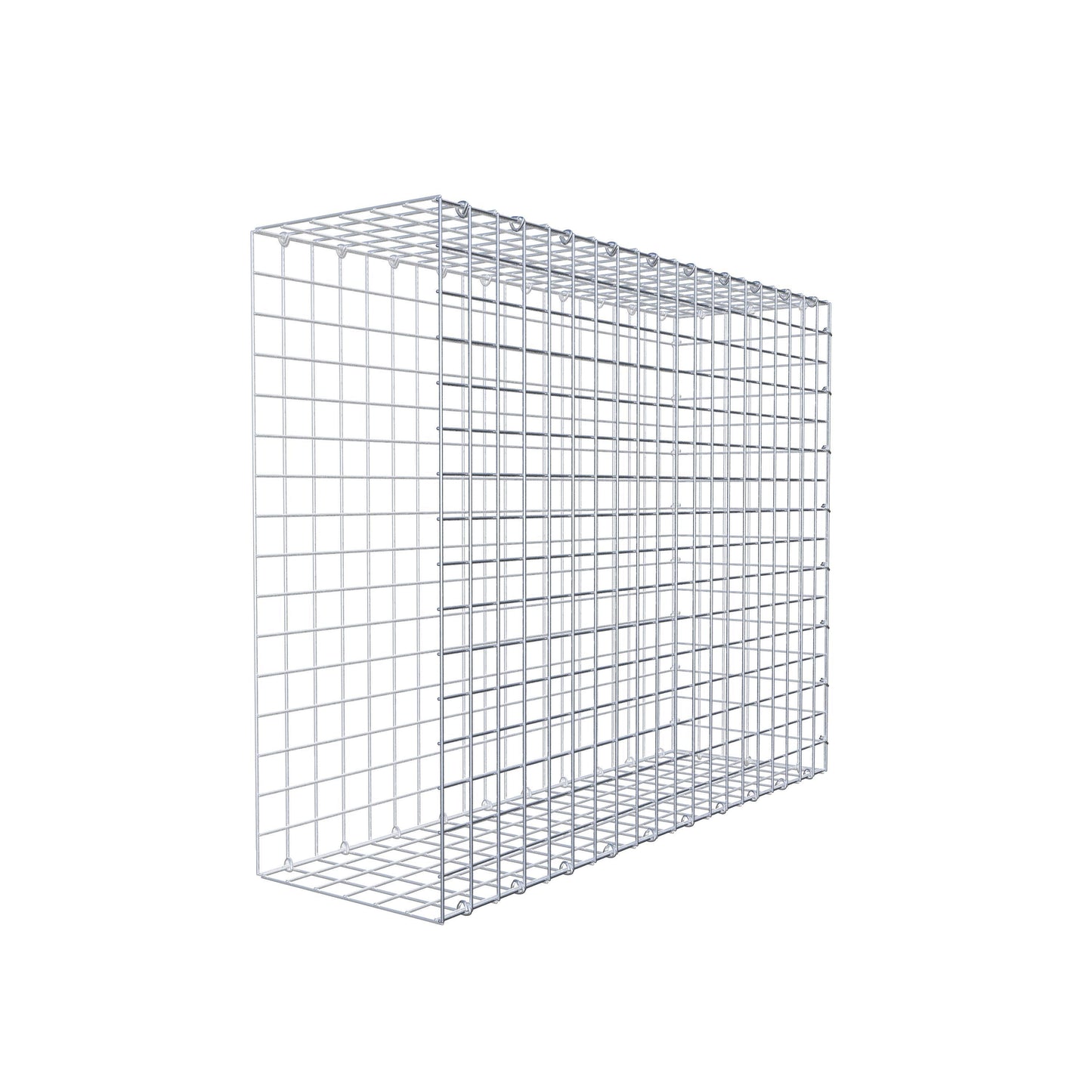 Gavión complementario de tipo 2 100 cm x 80 cm x 30 cm (largo x alto x fondo), malla 5 cm x 5 cm, anillo en C