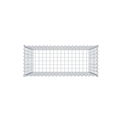Opvokset gabion type 3 100 cm x 100 cm x 40 cm (L x H x D), maskestørrelse 5 cm x 10 cm, spiral
