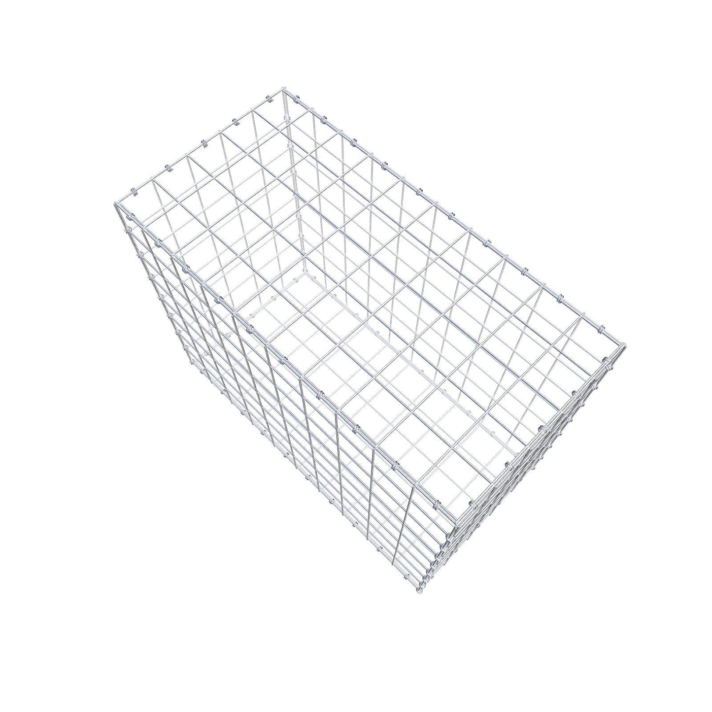 Schanskorf 100 cm x 80 cm x 50 cm (L x H x D), maaswijdte 10 x 10 cm, spiraalring
