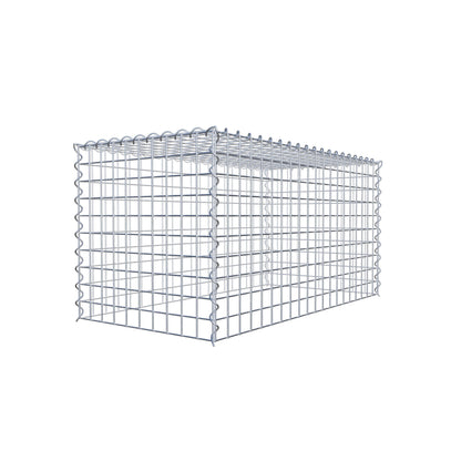 Gabion rapporté type 3 100 cm x 50 cm x 50 cm (L x H x P), mailles 5 cm x 5 cm, spirale