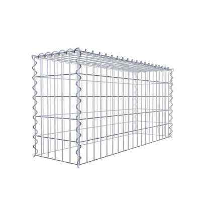 Grown-on gabion type 3 100 cm x 50 cm x 30 cm (L x H x D), mesh size 5 cm x 10 cm, spiral
