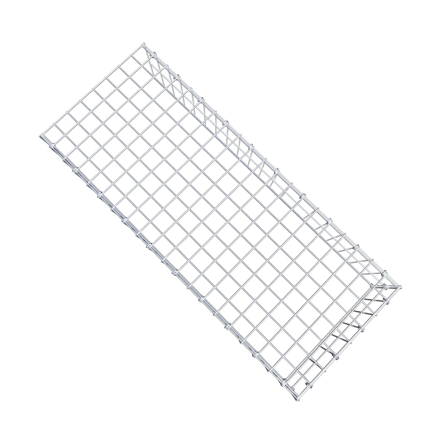 Gavión complementario de tipo 4 100 cm x 20 cm x 40 cm (largo x alto x fondo), malla 5 cm x 10 cm, anillo en C