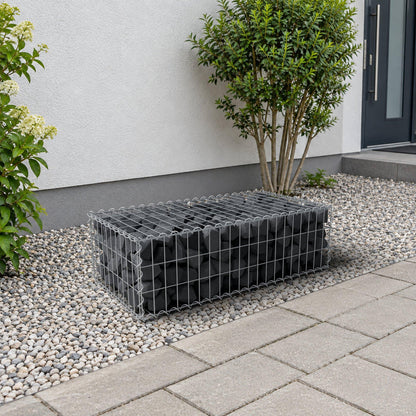 Gabione 100 cm x 30 cm x 50 cm (L x H x T), Maschenweite 5 cm x 10 cm, Spirale