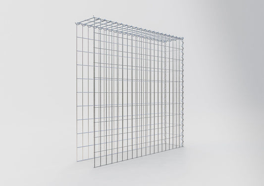 Grown-on gabion type 4 100 cm x 100 cm x 20 cm (L x H x D), mesh size 5 cm x 10 cm, spiral