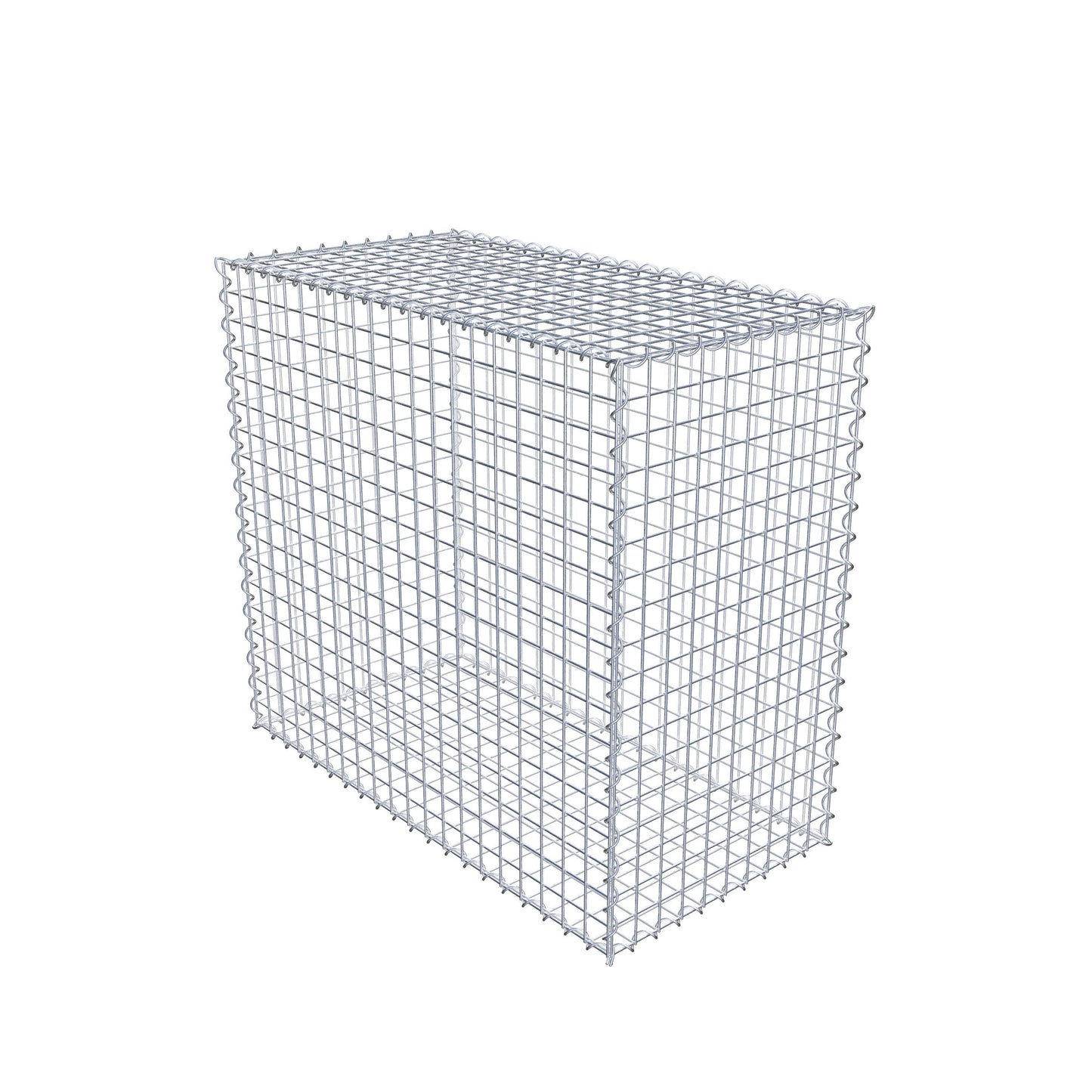 Gabion 100 cm x 90 cm x 50 cm (L x H x D), maskestørrelse 5 cm x 5 cm, spiral