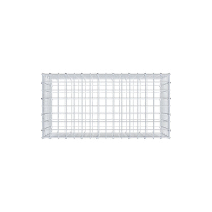 Gabbione 80 cm x 40 cm x 40 cm (L x H x P), maglia 5 cm x 5 cm, anello a C