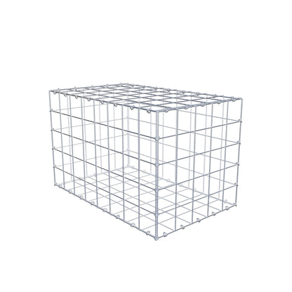 Schanskorf 80 cm x 50 cm x 50 cm (L x H x D), maaswijdte 10 cm x 10 cm, C-ring