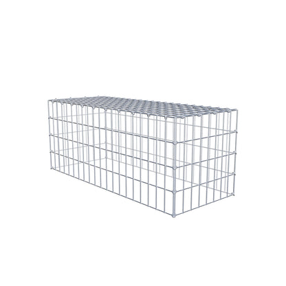 Fourche rapportée type 3 100 cm x 40 cm x 40 cm (L x H x P), mailles 5 cm x 10 cm, anneau C