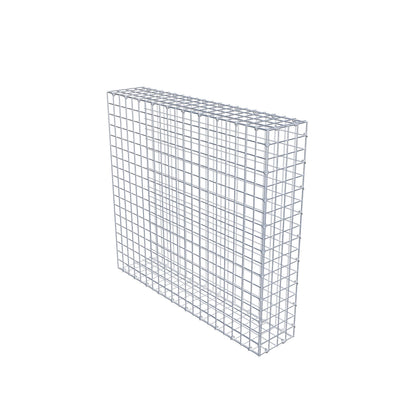 Monteret gabion type 2 100 cm x 90 cm x 20 cm (L x H x D), maskestørrelse 5 cm x 5 cm, C-ring