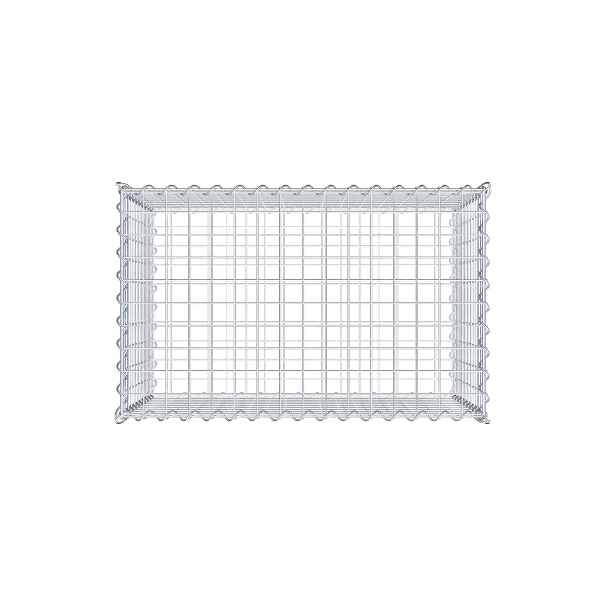 Gabion 80 cm x 50 cm x 50 cm (L x H x P), mailles 5 cm x 5 cm, spirale
