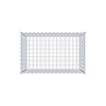 Gabion 80 cm x 50 cm x 50 cm (L x H x P), mailles 5 cm x 5 cm, spirale