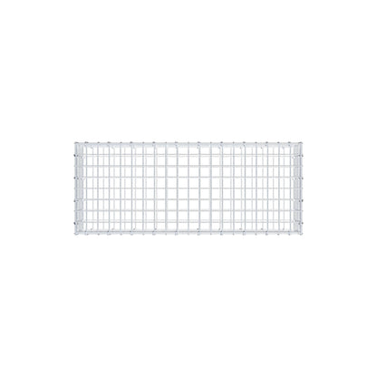 Gabbione 100 cm x 20 cm x 40 cm (L x H x P), maglia 5 cm x 5 cm, anello a C