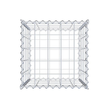 Gabion 50 cm x 50 cm x 50 cm (L x H x P), mailles 10 cm x 10 cm, spirale