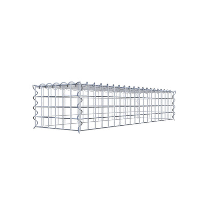 Extra gabion typ 3 100 cm x 20 cm x 30 cm (L x H x D), maskstorlek 5 cm x 5 cm, spiral