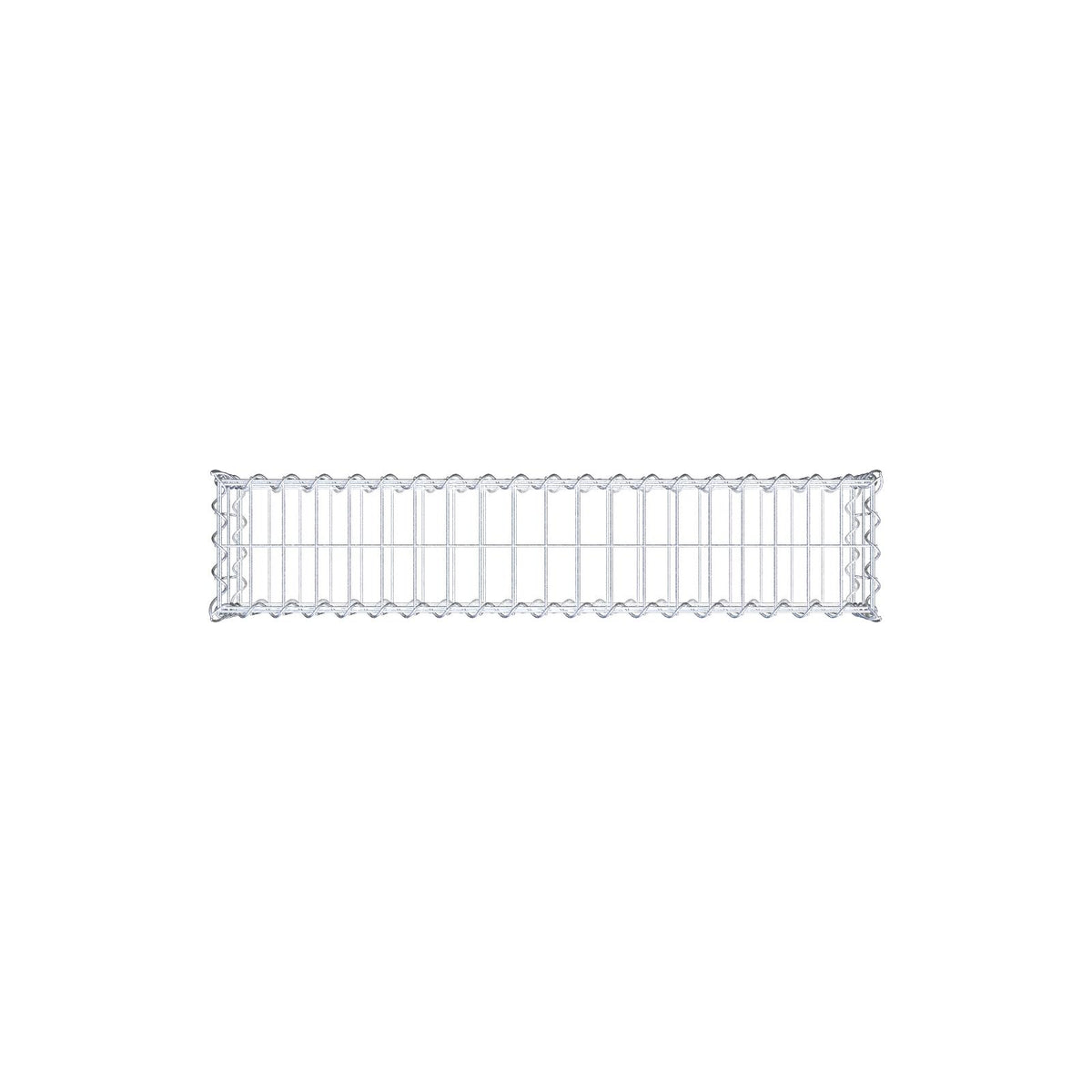 Gabion 100 cm x 20 cm x 20 cm (L x H x D), maskestørrelse 5 cm x 10 cm, spiral