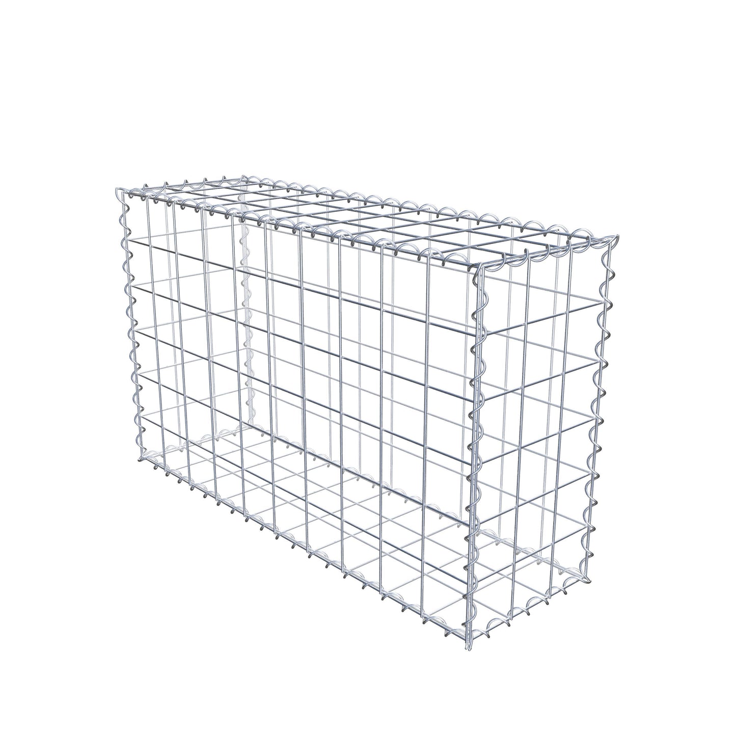 Schanskorf 100 cm x 60 cm x 30 cm (L x H x D), maaswijdte 10 cm x 10 cm, spiraal