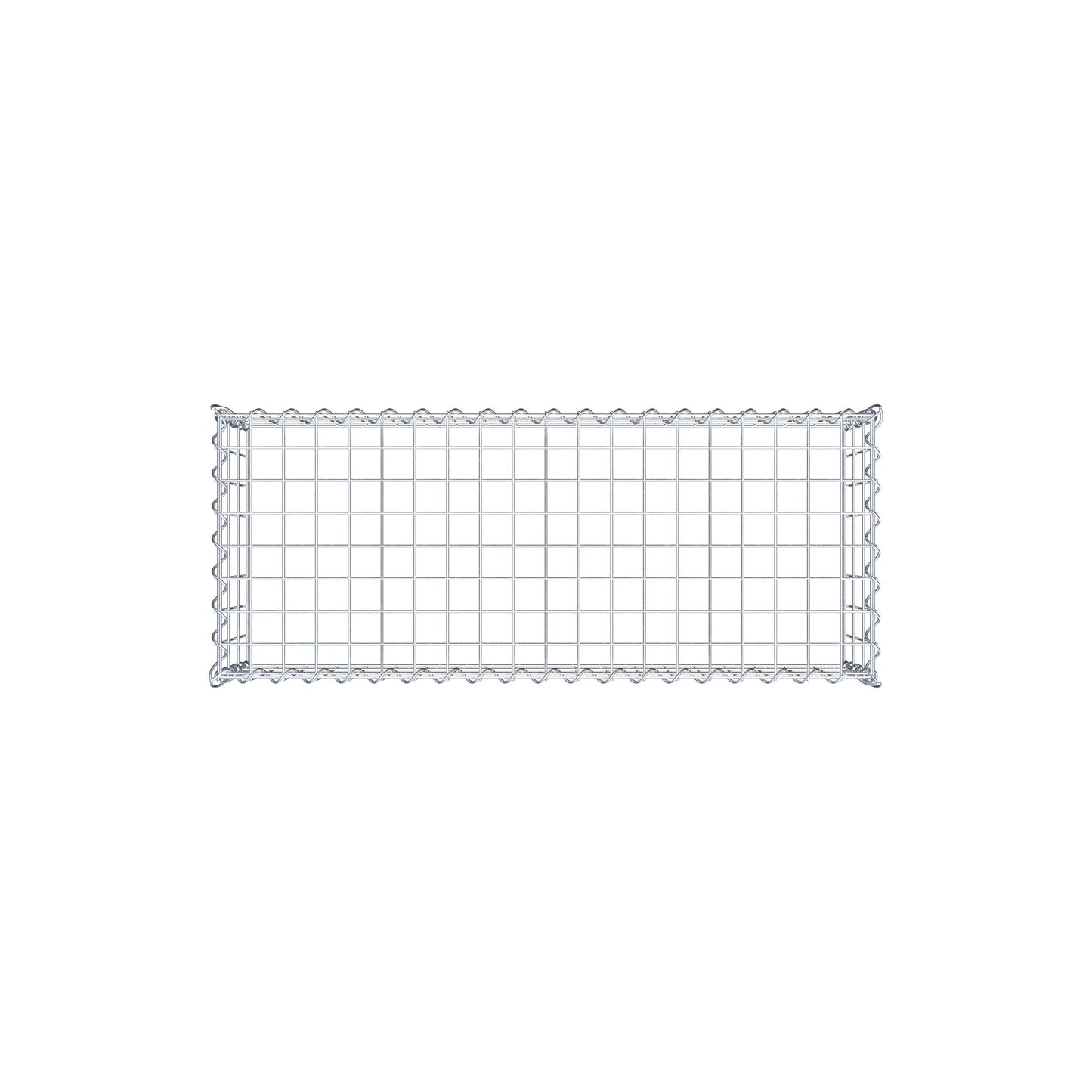 Anbaugabione Typ 3 100 cm x 30 cm x 40 cm (L x H x T), Maschenweite 5 cm x 10 cm, Spirale