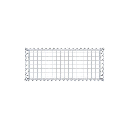 Anbaugabione Typ 3 100 cm x 30 cm x 40 cm (L x H x T), Maschenweite 5 cm x 10 cm, Spirale