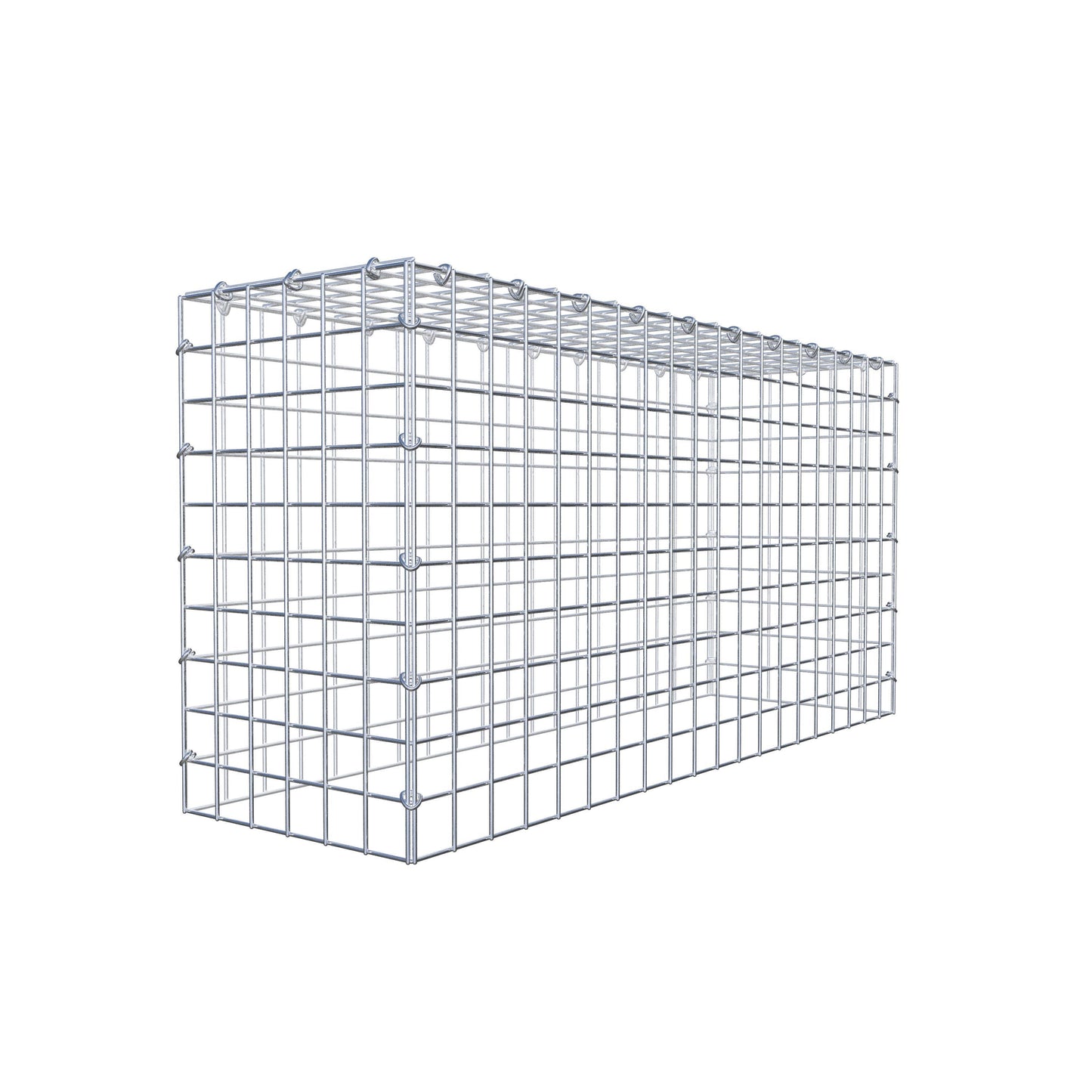 Mounted gabion type 3 100 cm x 50 cm x 30 cm (L x H x D), mesh size 5 cm x 5 cm, C-ring
