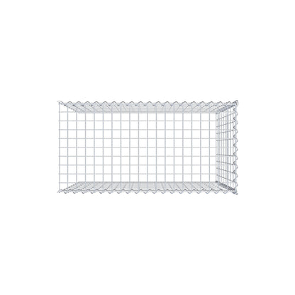 Gabion rapporté type 4 100 cm x 90 cm x 50 cm (L x H x P), mailles 5 cm x 10 cm, spirale