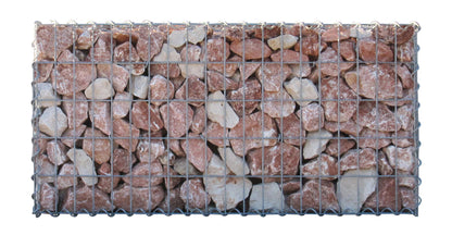 Schanskorf 100 cm x 100 cm x 50 cm (L x H x D), maaswijdte 5 cm x 10 cm, spiraalvormig