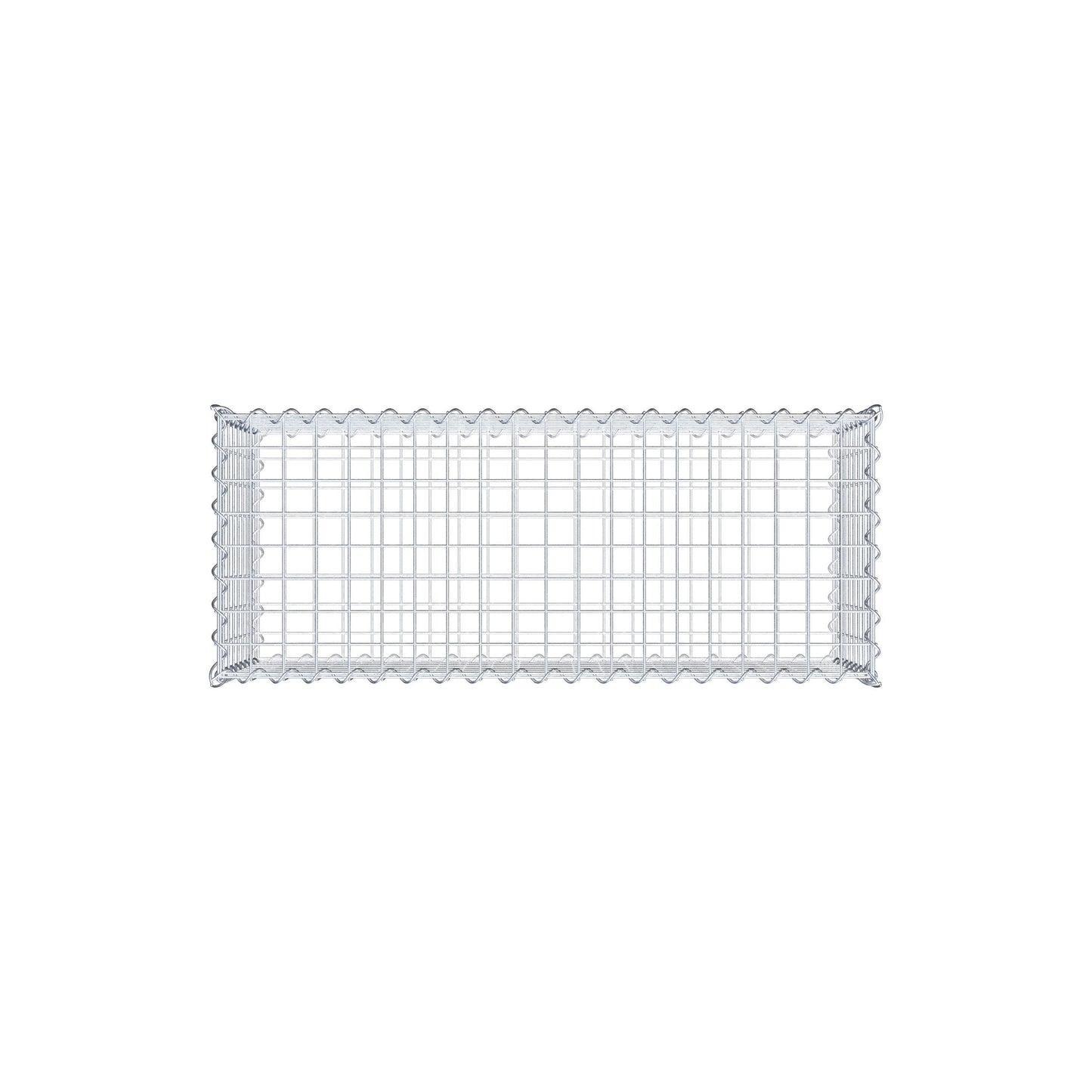 Gavión 100 cm x 40 cm x 40 cm (largo x alto x fondo), malla 5 cm x 5 cm, en espiral