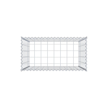 Extra gabion typ 3 100 cm x 100 cm x 50 cm (L x H x D), maskstorlek 10 cm x 10 cm, spiral