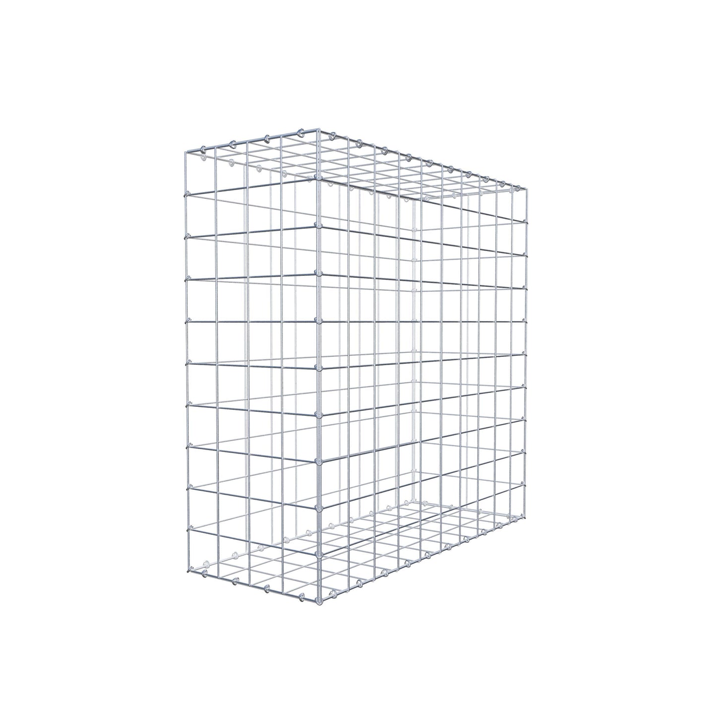 Gavión 100 cm x 100 cm x 40 cm (L x A x P), malla 10 cm x 10 cm, anillo en C