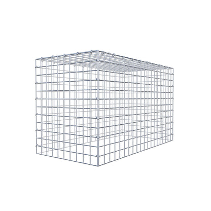 Anbaugabione Typ 3 100 cm x 60 cm x 50 cm (L x H x T), Maschenweite 5 cm x 5 cm, C-Ring