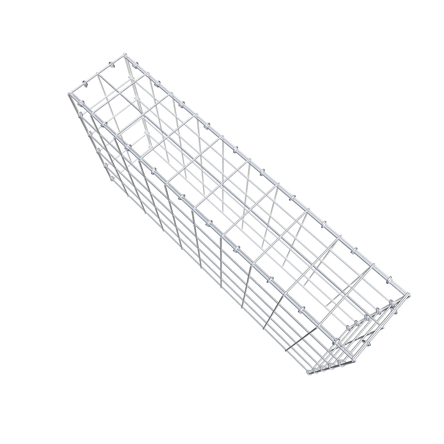 Anbaugabione Typ 3 100 cm x 50 cm x 20 cm (L x H x T), Maschenweite 10 cm x 10 cm, C-Ring