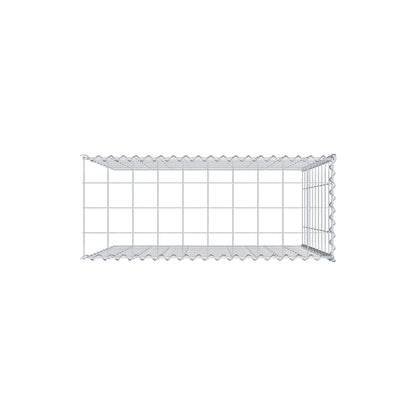 Gabion rapporté type 4 100 cm x 100 cm x 40 cm (L x H x P), mailles 10 cm x 10 cm, spirale