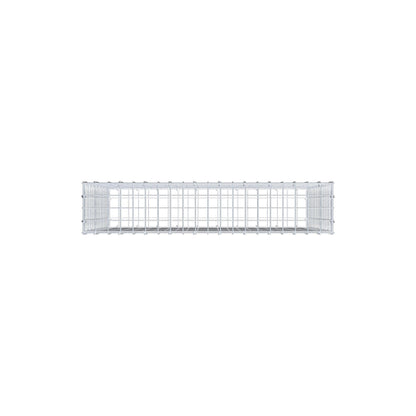 Gabion 100 cm x 80 cm x 20 cm (L x H x P), mailles 5 cm x 5 cm, anneau en C