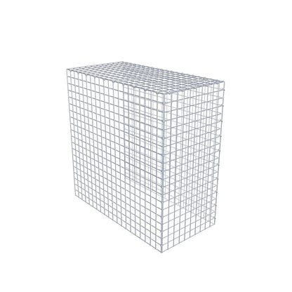 Monteret gabion type 4 100 cm x 100 cm x 50 cm (L x H x D), maskestørrelse 5 cm x 5 cm, C-ring