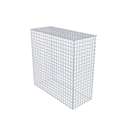 Gabbione 100 cm x 100 cm x 40 cm (L x H x P), maglia 5 cm x 5 cm, spirale