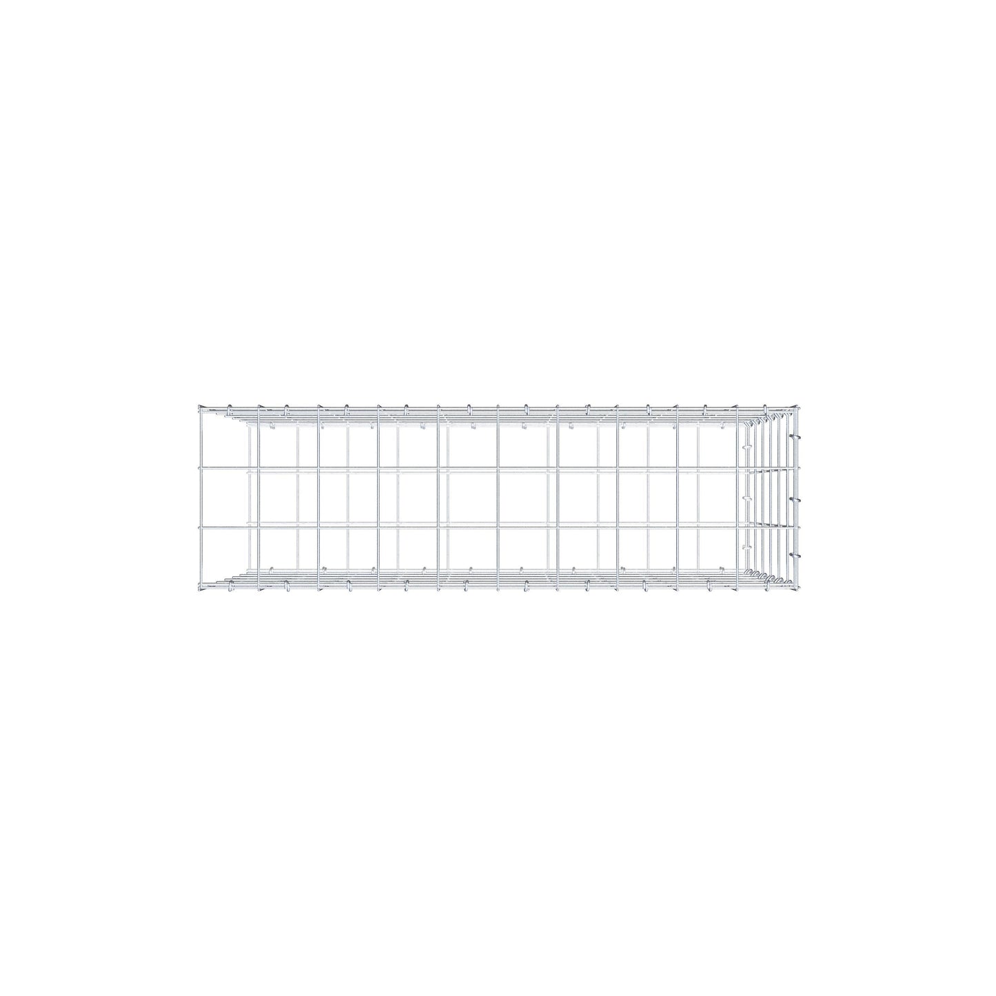 Fourche rapportée type 2 100 cm x 60 cm x 30 cm (L x H x P), mailles 10 cm x 10 cm, anneau C