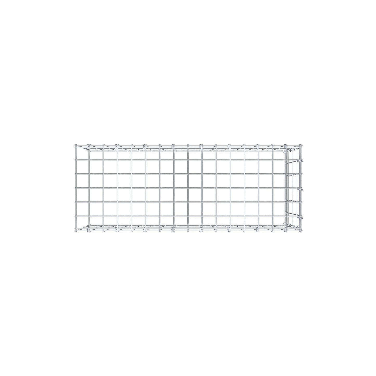 Pila adicional tipo 4 80 cm x 40 cm x 30 cm (L x A x P), malla 5 cm x 10 cm, anillo en C
