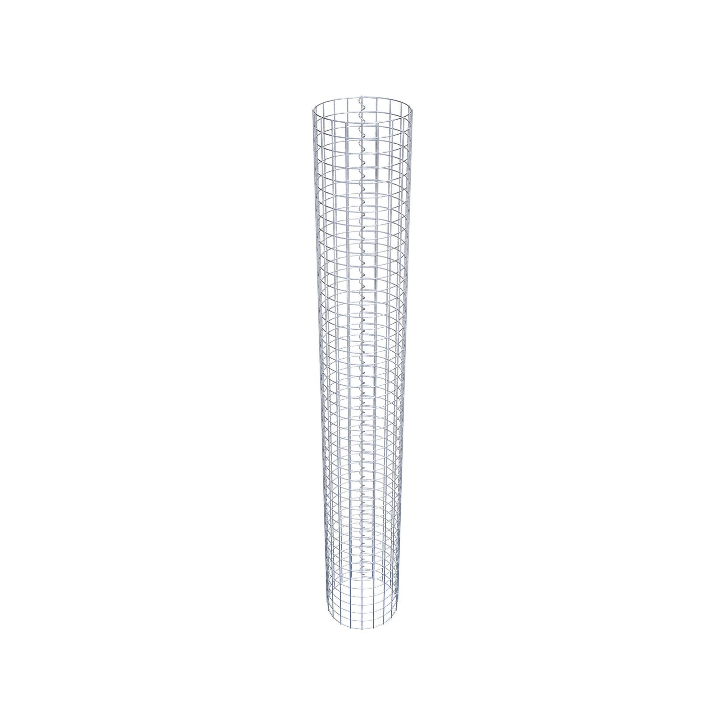 Columna de gaviones redonda 32 cm de diámetro, 230 cm de altura, malla 5 cm x 5 cm
