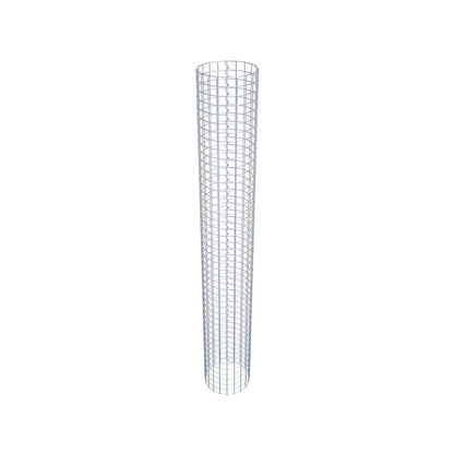 Columna de gaviones redonda 32 cm de diámetro, 230 cm de altura, malla 5 cm x 5 cm