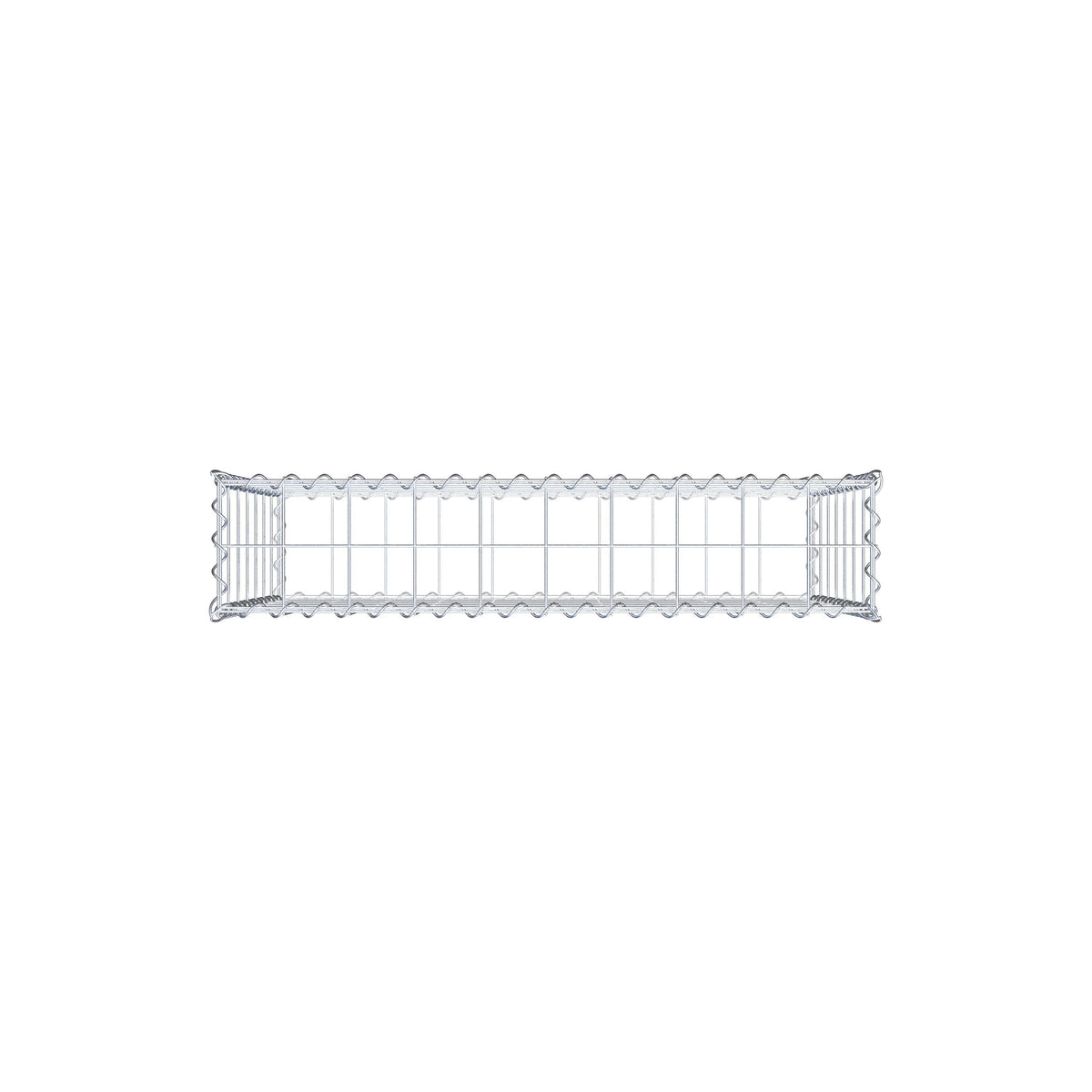 Gabione 100 cm x 70 cm x 20 cm (L x H x T), Maschenweite 10 cm x 10 cm, Spirale