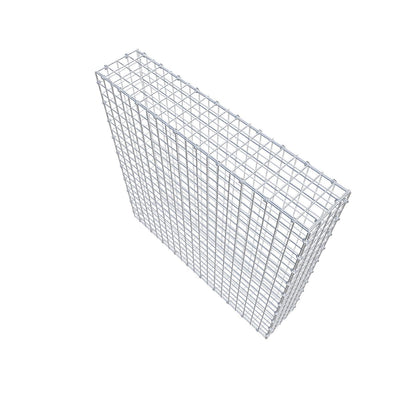 Gabion 100 cm x 100 cm x 20 cm (L x H x D), maskestørrelse 5 x 5 cm, spiralring
