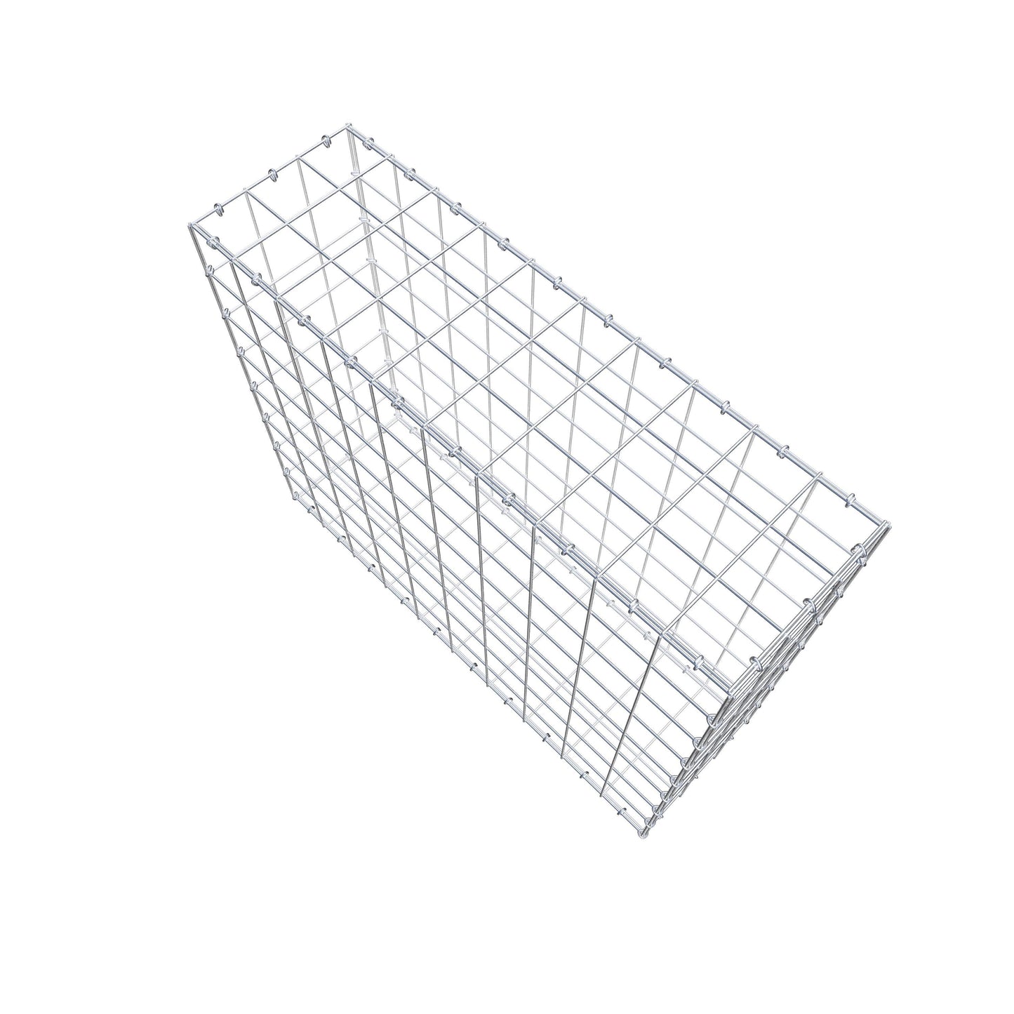 Gabion 100 cm x 80 cm x 30 cm (L x H x D), mesh size 10 cm x 10 cm, C-ring